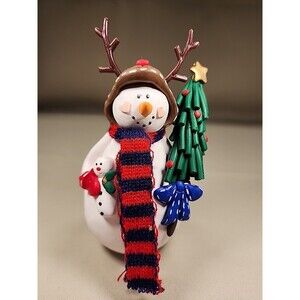 Winter Christmas Snowman Reindeer Outfit With Baby Clay Material Ang
